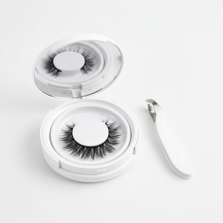 Damen Magnet-Wimpern-Set mit 3D Volumen für natürlichen Look, kleberfrei & wiederverwendbar.