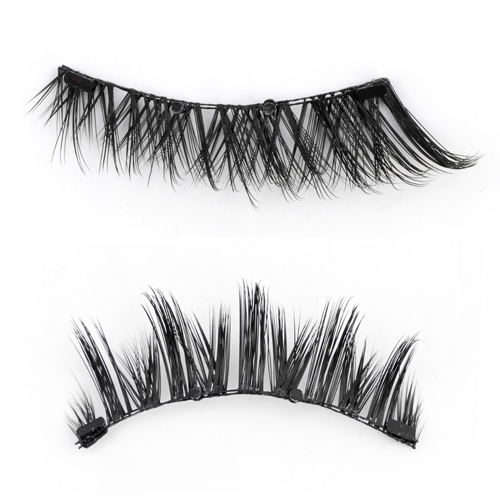 Komplettes Damen Magnet-Wimpernset mit wasserfesten Kunstwimpern für langanhaltende Schönheit.