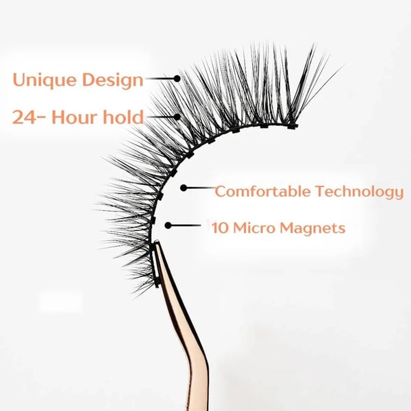 Klebstofffreie magnetische Wimpern für Damen. Einfacher Stil, schneller Look & natürliches Volumen ohne Irritationen.