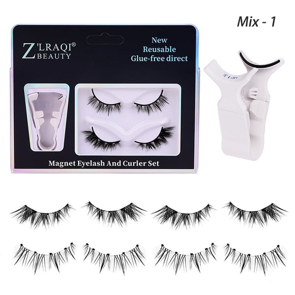Damen Magnetwimpern-Set mit Applikator für mühelose Anwendung. Dramatische künstliche Wimpern, wiederverwendbar.