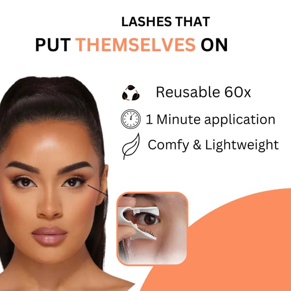 Natürliche oder dramatische magnetische Wimpern für Damen. Klebstofffrei, einfach anzubringen für schönes Augen Make-up.