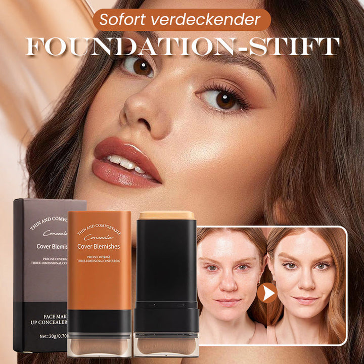 Damen Makelloser Concealer-Stift mit integriertem Pinsel, für perfekte Abdeckung und ein ebenmäßiges Hautbild.
