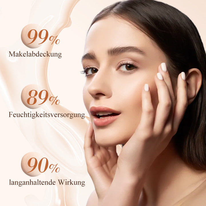 Detailaufnahme des weichen Präzisionspinsels am Concealer-Stift für einfaches und makelloses Auftragen.