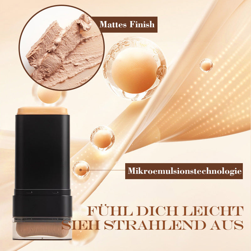 Eleganter Concealer-Stift mit Pinsel für Frauen, makellose Foundation und langanhaltende Gesichts-Kosmetik.