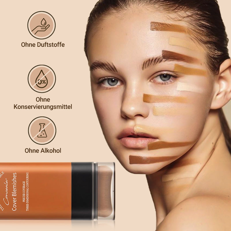 Geschmeidige Textur des Concealers auf der Haut, für natürliche Abdeckung und ein makelloses Finish als Foundation.