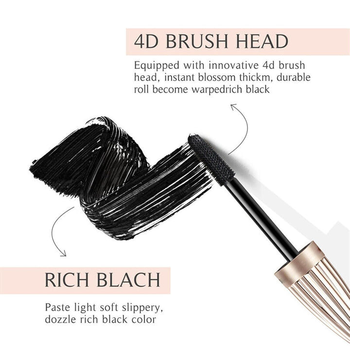 Hochpigmentierte Mascara für präzise Definition & tiefschwarze, volle Wimpern. Maximaler Schwung und Volumen.