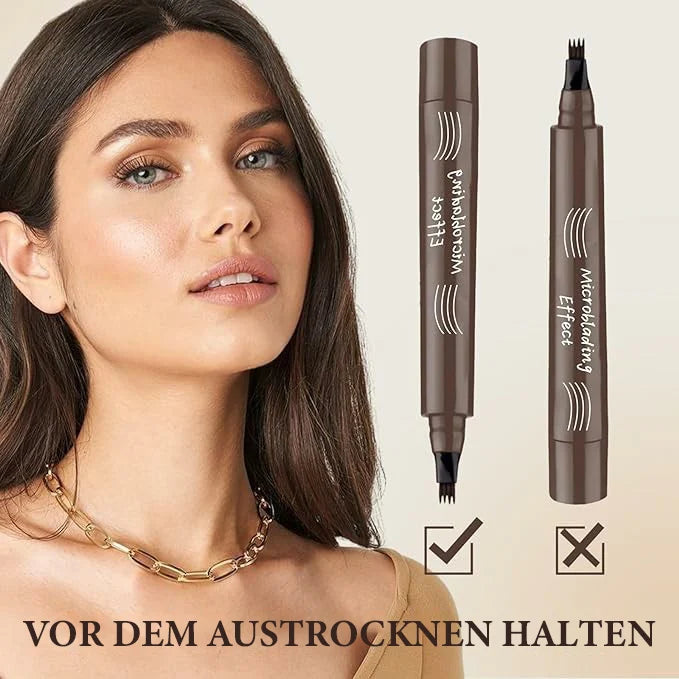 Langanhaltender, wasserfester Microblading Augenbrauenstift für Damen. Natürliche Härchen & makellose Brauen den ganzen Tag.