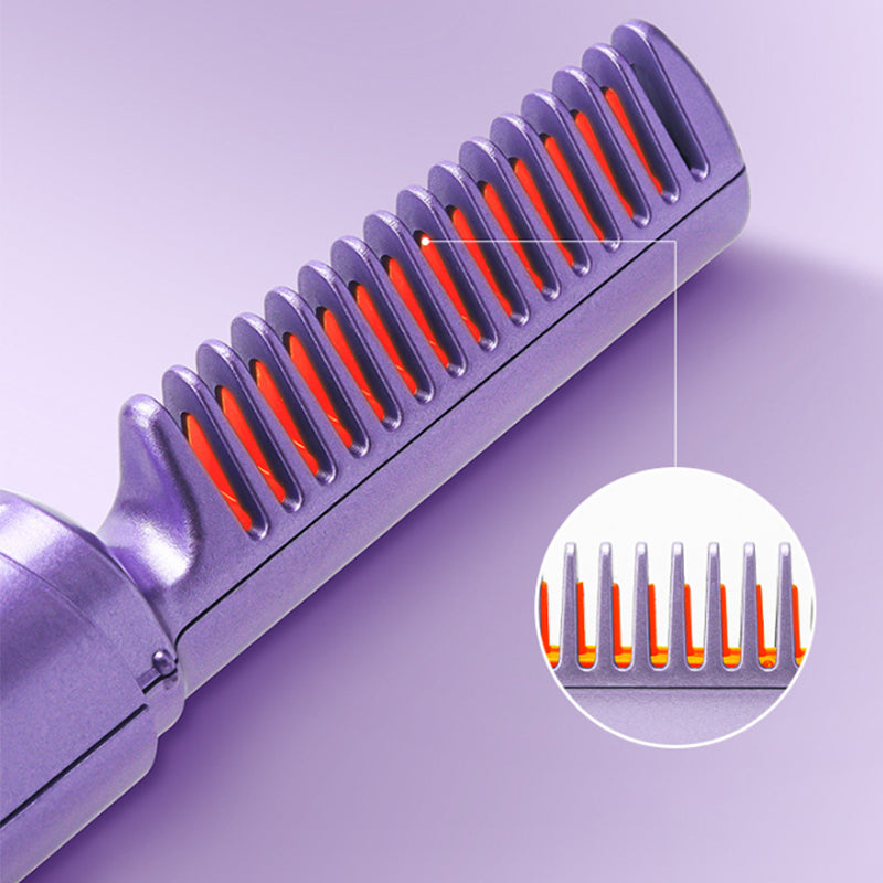 Tragbares Glätteisen für Damen: Akkubetriebener Mini-Haarglätter für glänzendes Haarstyling jederzeit und überall.