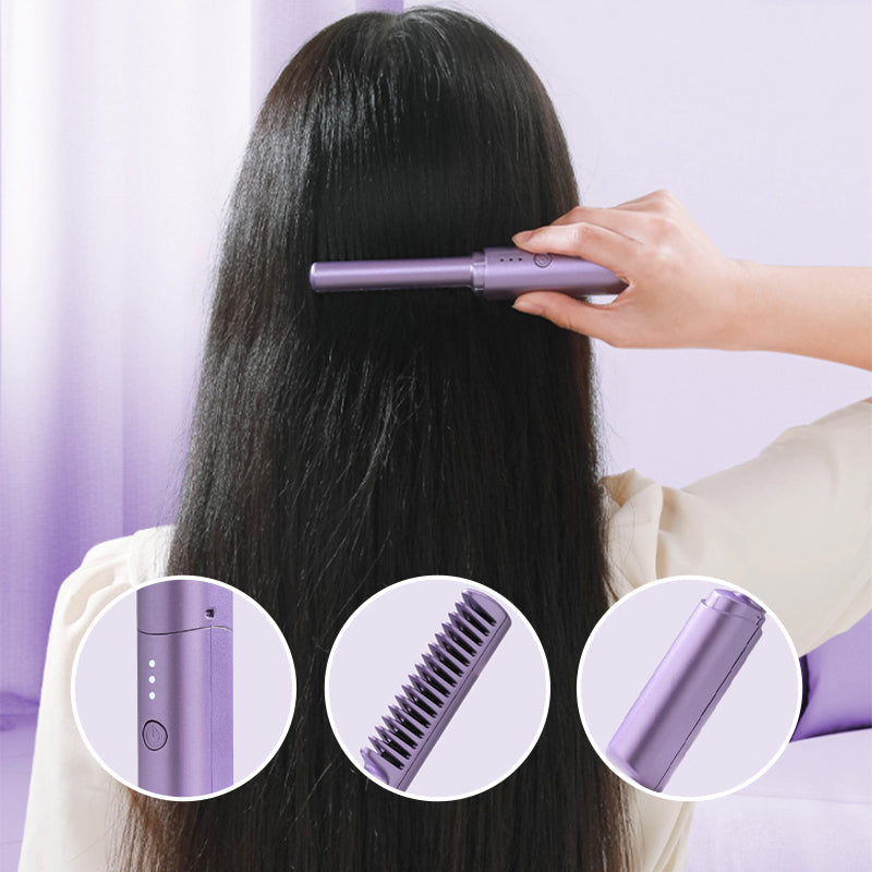 Handlicher Mini-Haarglätter Akku: Schnelles, effizientes Glätten der Haare für Damen, jederzeit und überall verfügbar.