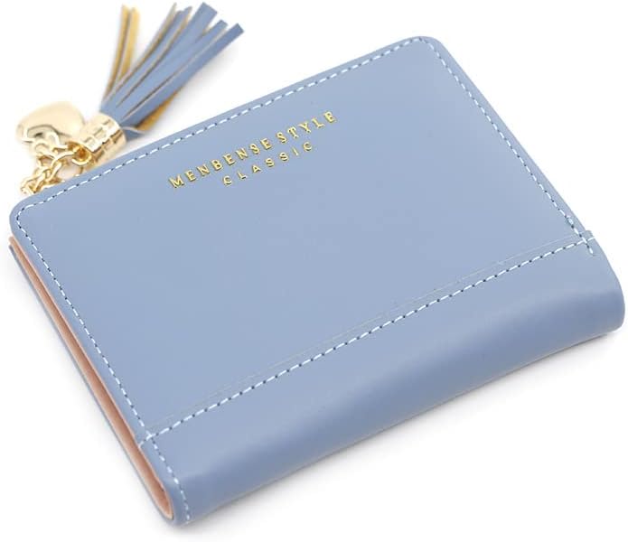 Damen Mini-Geldbörse, ideal für unterwegs. Organisiert Karten, Münzen & Scheine platzsparend.