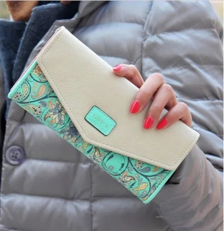Einzigartige Hängematten-Geldbörse für Damen. Modische lange Clutch mit viel Stauraum für Essentials.