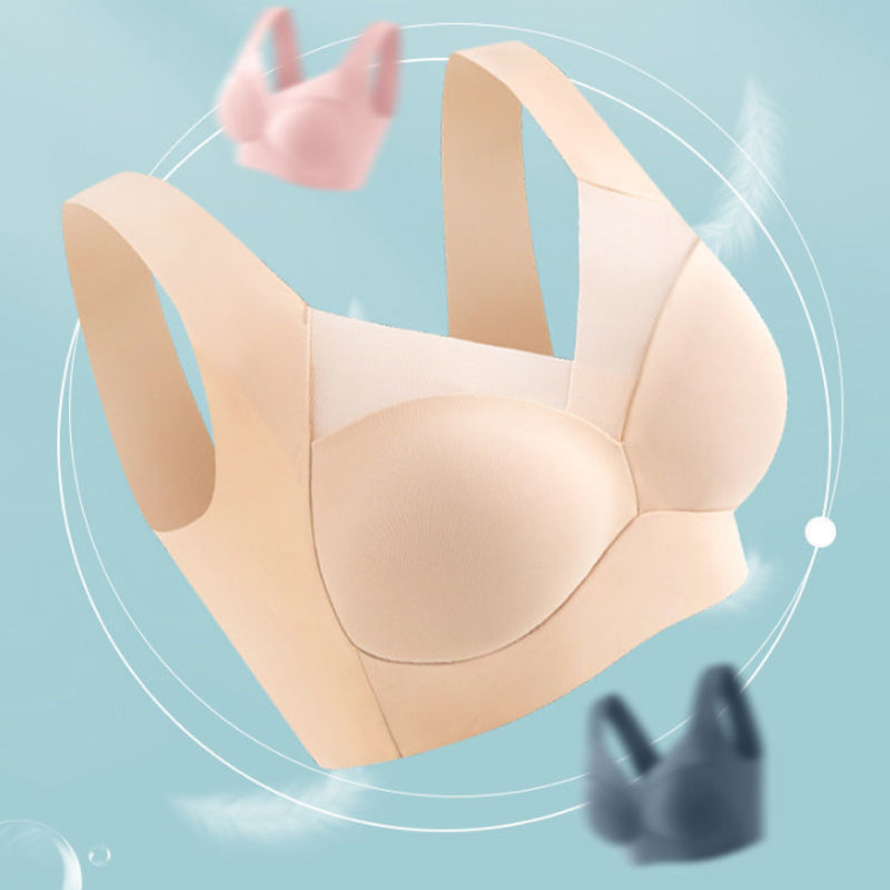 Nahtloser Damen BH ohne Bügel, atmungsaktiv & weich. Perfekt für große Größen und Alltag.