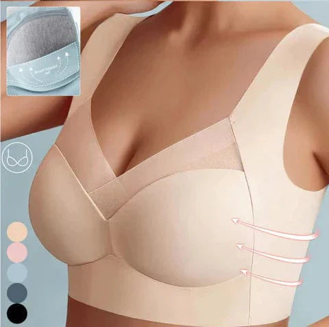 Unsichtbarer Damen-BH im 3er-Set, nahtlos und bügelfrei. Ideal als Basic-Unterwäsche mit leichtem Halt.