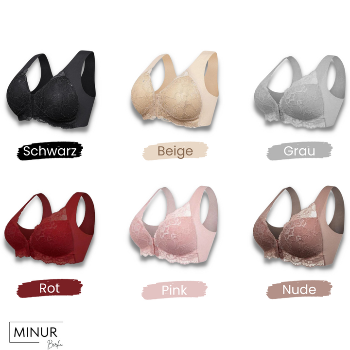 Weicher Damen Alltags-BH, nahtlos & bügellos. Stützendes Bustier in Nude für höchsten Komfort den ganzen Tag.