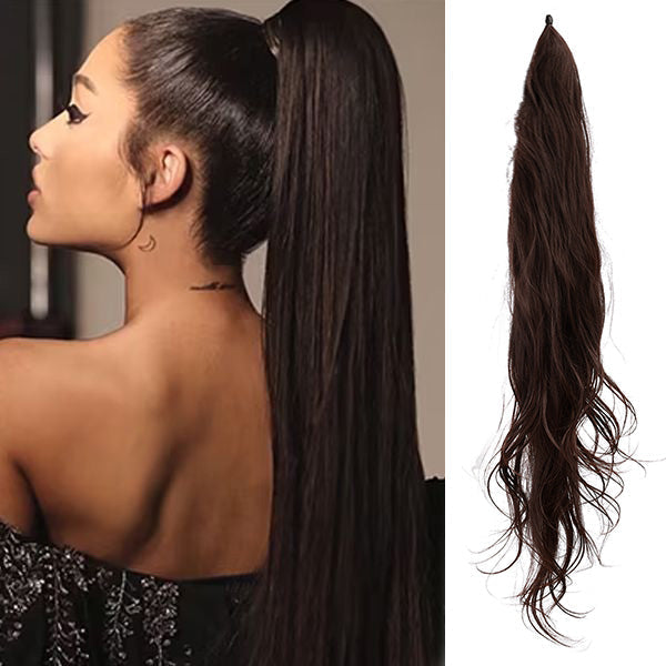 Trendiges Haarmode Accessoire: Pferdeschwanz Haarteil für Damen; Volumen-Styling.