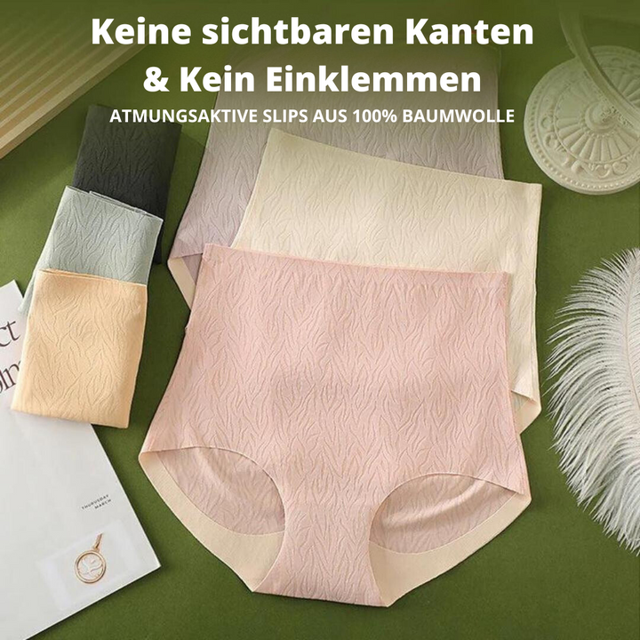 Nahtloser Damen Shapewear Slip, hoher Bund, Po-Lifting-Effekt für Bauchkontrolle.