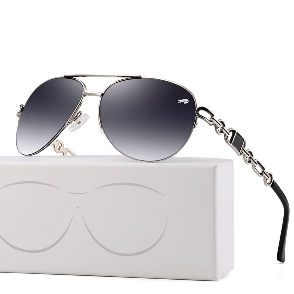 Elegante, leichte Damen Modebrille mit polarisierten Gläsern und UV400 Schutz für stilvollen Sonnenschutz.