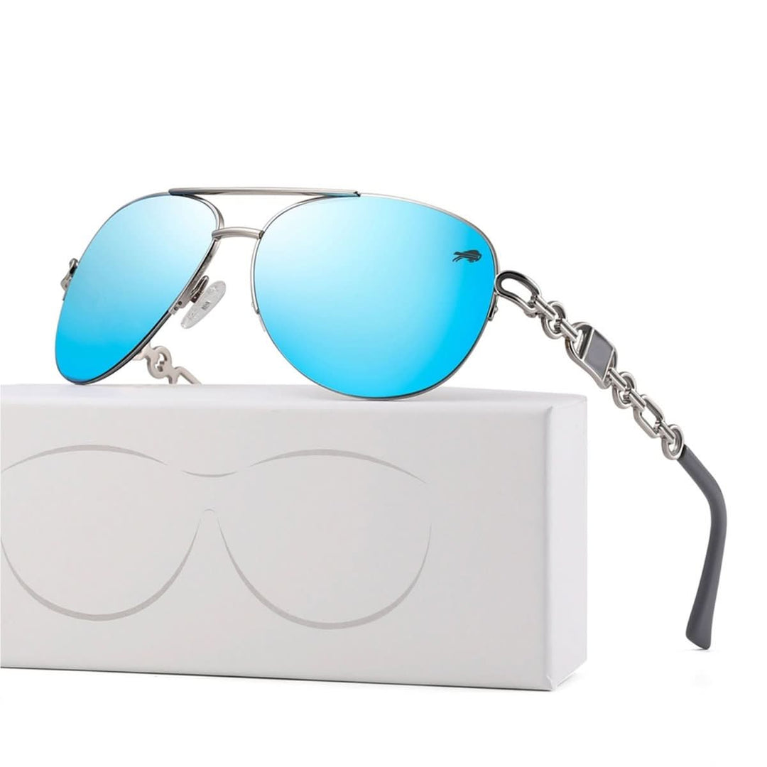 Stilvolle Damen Sonnenbrille mit UV400 Schutz und polarisierten Gläsern, ein perfektes Damen Accessoire.