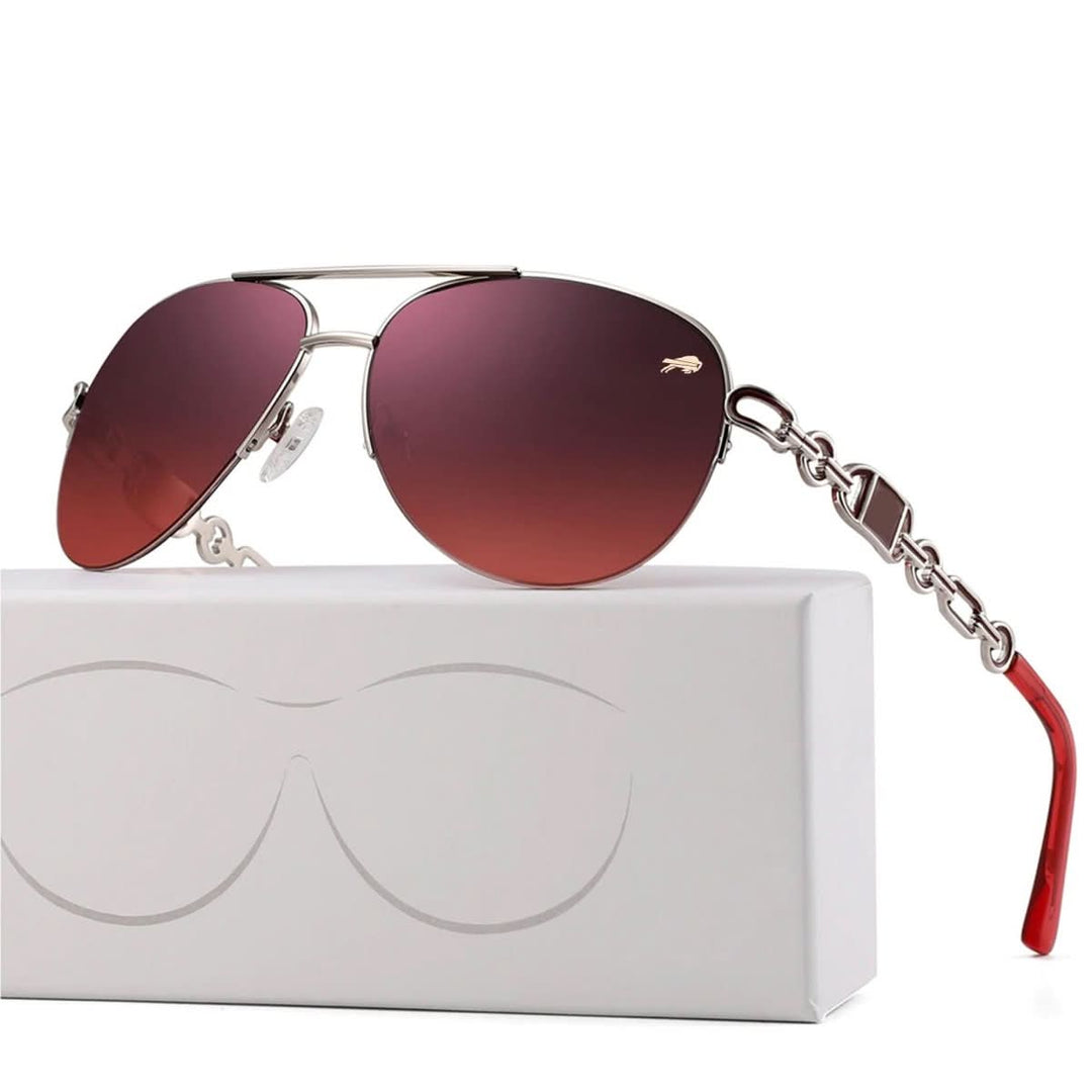 Leichte Damen Outdoor Brille mit polarisierten Gläsern und UV400 Schutz, komfortabel für den Sommer.