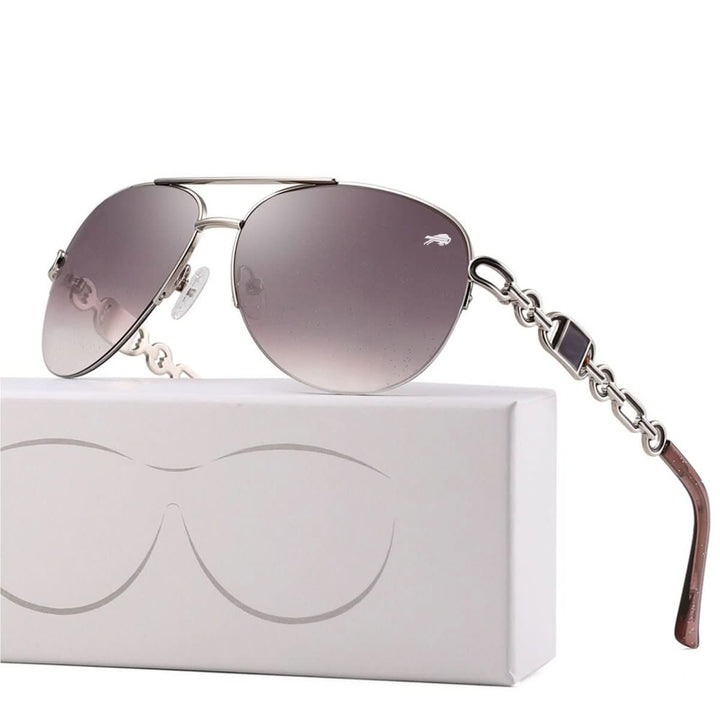 Trendige Damen Modebrille mit UV400 Schutz und polarisierten Gläsern, ein schickes Damen Accessoire.