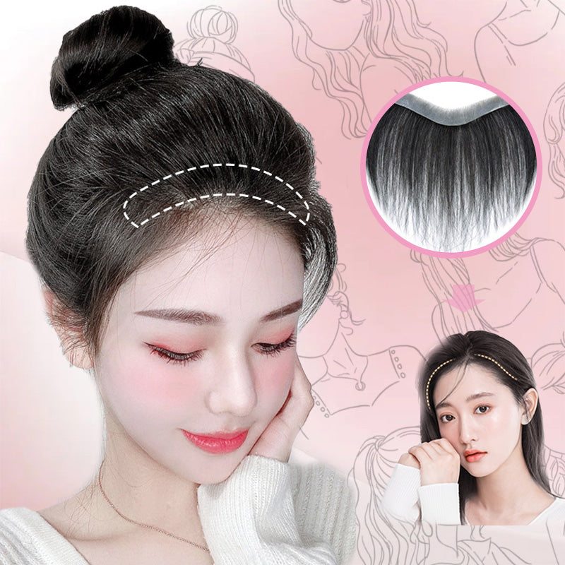 Damen Pony Haarteil zum Anklipsen, natürlicher Look, einfache Frisurenänderung für Frauen.