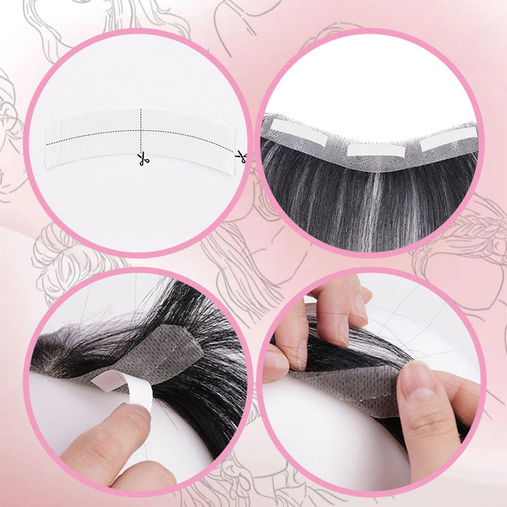 Schnellwechsel Pony Haarteil für Damen, clip-in, kreiert einen natürlichen und modernen Pony-Look.