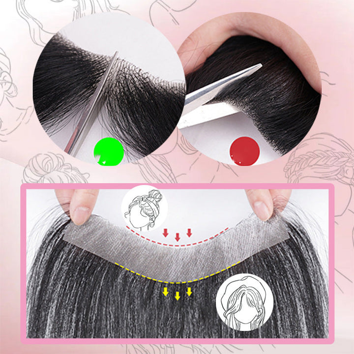 Vielseitiges Damen Pony Haarteil zum Anklipsen, ideal für neue Frisuren und Haarstyling.