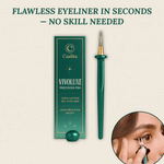 Grüner Stift und brauner Eyeliner