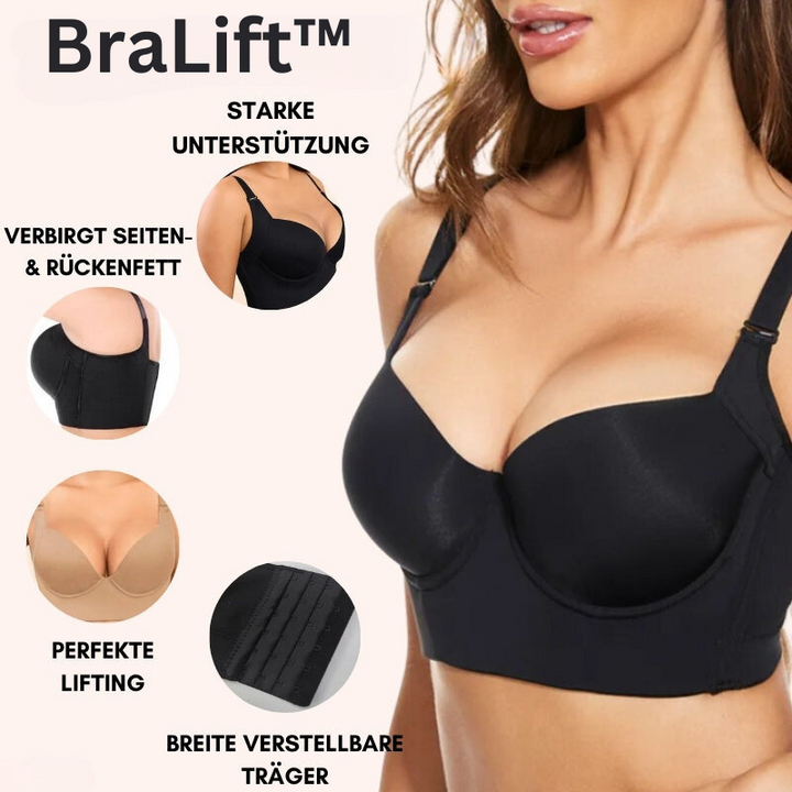 Damen Premium Shaping BH in Schwarz, bügellos, formend und stützend für maximalen Komfort und glatte Silhouette.
