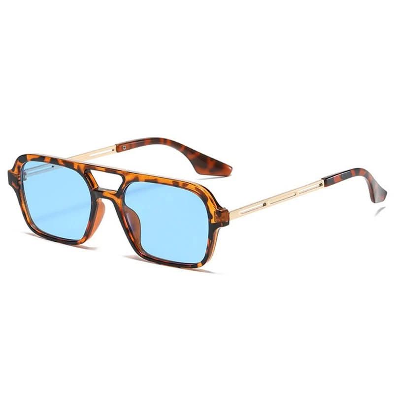 Stylische quadratische Damen Sonnenbrille, UV400, perfekt für Sommer und Outdoor-Aktivitäten.