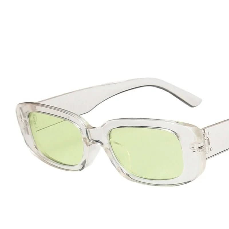 Funktionale Damen Rechteck-Sonnenbrille mit UV400-Augenschutz und angesagtem Retro-Stil.