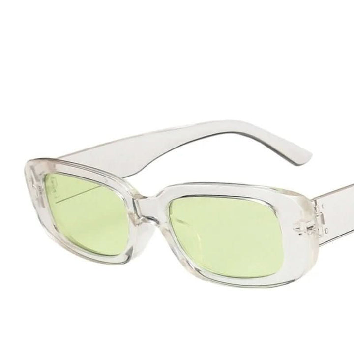 Funktionale Damen Rechteck-Sonnenbrille mit UV400-Augenschutz und angesagtem Retro-Stil.