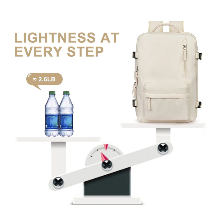 Bequemer Damen Reise-Rucksack 35L mit ergonomisch gepolsterten Trägern für lange Touren.