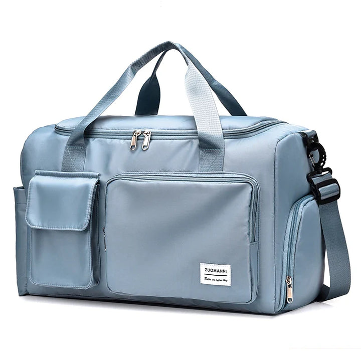 Große Sporttasche Damen 35L mit Nassfach, für feuchte Kleidung, & Schuhfach, vielseitig.