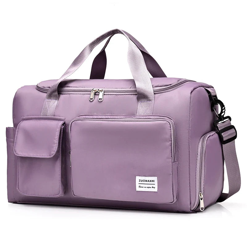 Reisetasche Damen 35L mit Nassfach und Schuhfach, ideal für Reisen, flugtauglich und wasserabweisend.