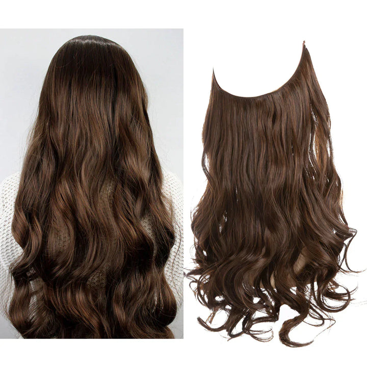 Damen Remy Echthaar-Extensions mit seidigem Gefühl und natürlichem Fall. Hohe Qualität.