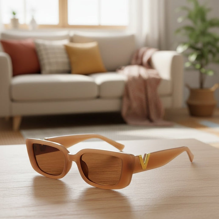 Damen Retro Cat-Eye Sonnenbrille mit UV400 Schutz. Stilvolles Vintage Mode Accessoire für den Sommer.