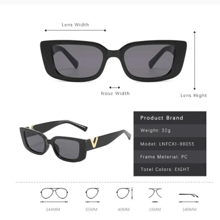 Damen Sonnenbrille im Cat-Eye Retro Look, getragen von einem Model. Stilvolles Vintage Accessoire für den Sommer.
