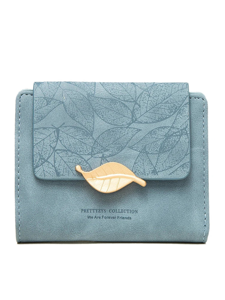 Elegante Damen Retro-Geldbörse mit einzigartigem Blattmuster. Stilvolles Accessoire und Geschenkidee für Frauen.