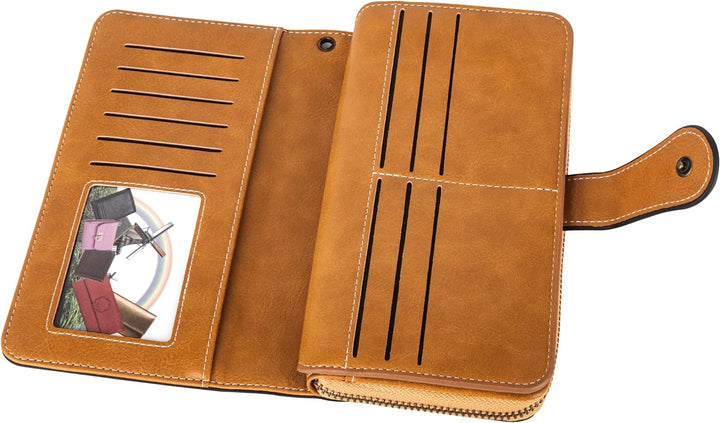 Modisches Damen RFID Geldbörsen-Armband, ideal für Karten, Ausweise und Bargeld.