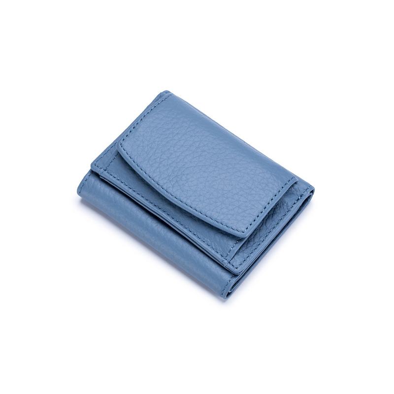 Damen Mini Brieftasche aus PU-Leder, RFID-Sicherheitsfunktion, mit Münzfach.