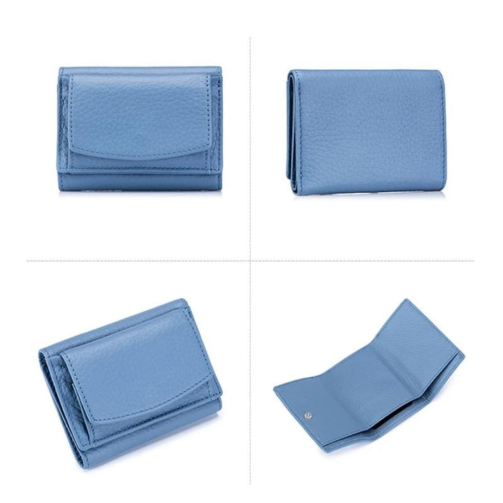 Handliche Damen Mini-Geldbörse aus PU-Leder, mit RFID-Sicherheitsfunktion.