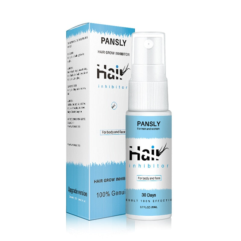 Flasche Schmerzfreies Enthaarungsspray für Damen, sorgt schnell für seidig glatte Haut ohne Irritationen.