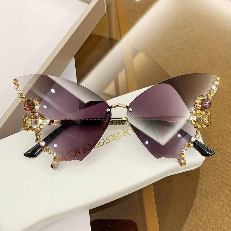 Modische Damen Schmetterlings-Brille, UV400-Schutz, ein Must-have Accessoire für den Sommer.