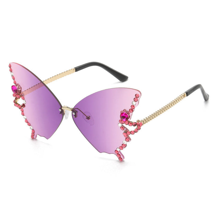 Damenbrille im Schmetterlings-Stil, UV400-Schutz, stilvoll & bietet optimalen Augenschutz.