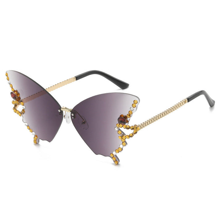Reise-Sonnenbrille Damen, Schmetterling-Design, UV400-Schutz, ein leichtes, stilvolles Mode-Accessoire.