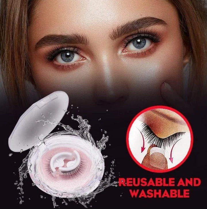Damen Wimpern zum Aufkleben, wiederverwendbar und selbstklebend. Für volles, natürliches Wimpern-Volumen.