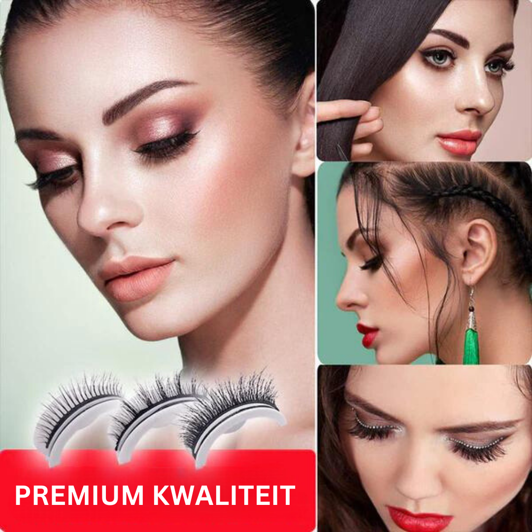 Modische selbstklebende Wimpern für Damen. Perfekte Wimpern Extensions für Sommer Looks und strahlendes Augen Make-up.