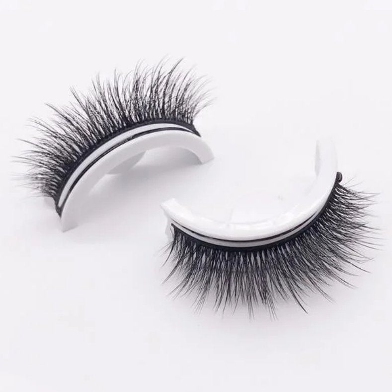 Hygienische Klebewimpern für Damen, wiederverwendbar und selbstklebend. Für schnelles Volumen und Beauty-Look.