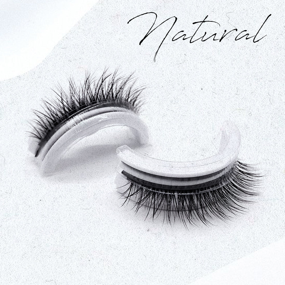 Selbstklebende Fake Lashes für Damen, wasserfest & wiederverwendbar, ideal für ein schnelles und haltbares Augen Make-up.